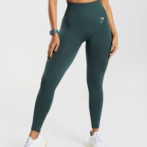 Gymshark Vital Seamless 2.0 Leggings - Woodland Green Marl